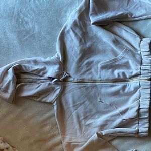 Windsor cropped zip up